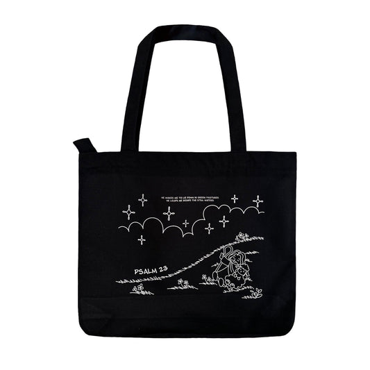 Psalm 23.2 Graphic Zip Tote Bag